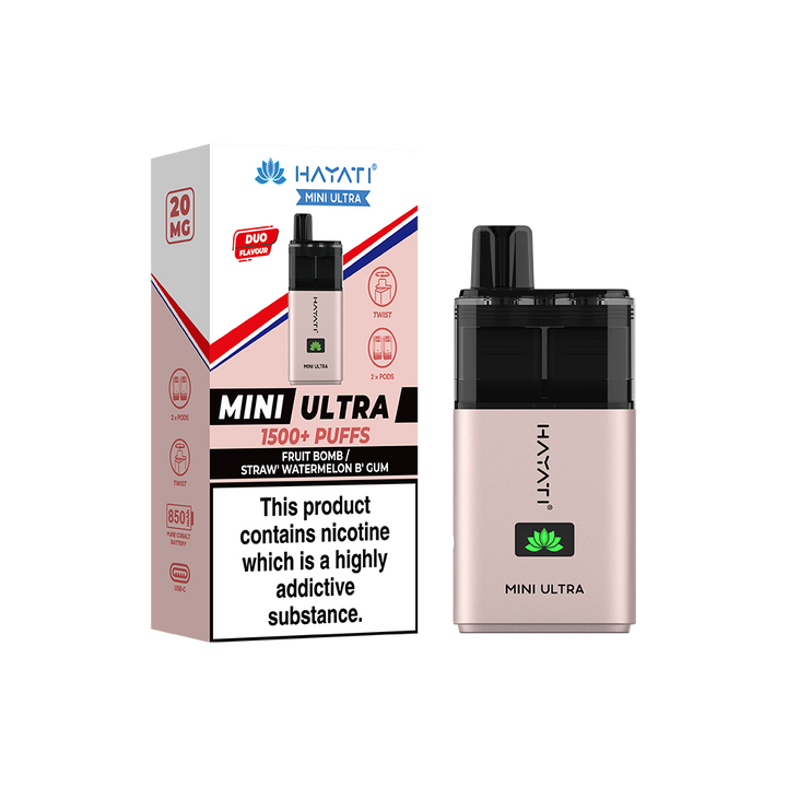 Hayati® Mini Ultra 1500+ Vape Kit (20mg)