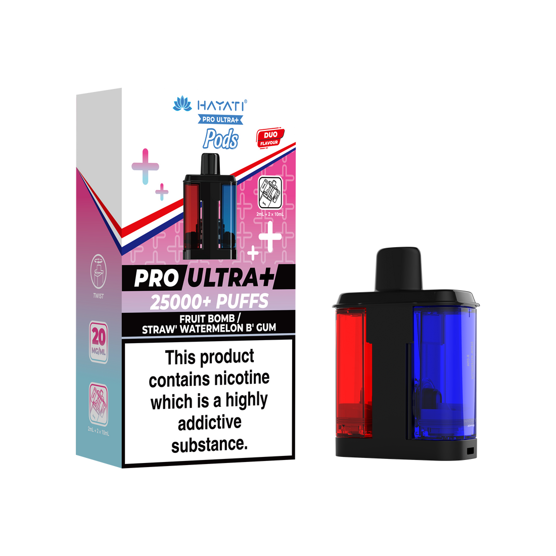 Hayati® Pro Ultra+ 25K Prefilled Pods (20mg)