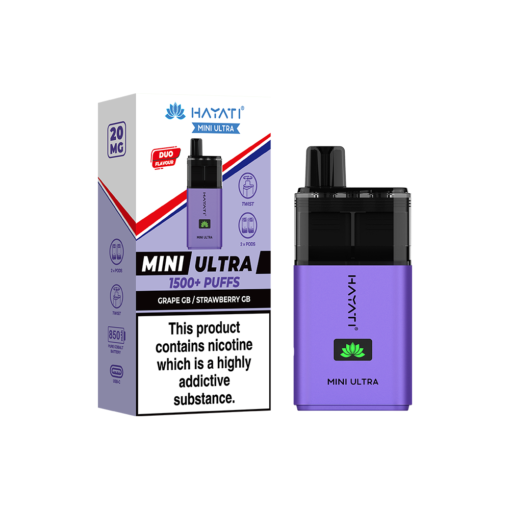 Hayati Mini Ultra 1500+ Puffs  Compliant Post June 1st