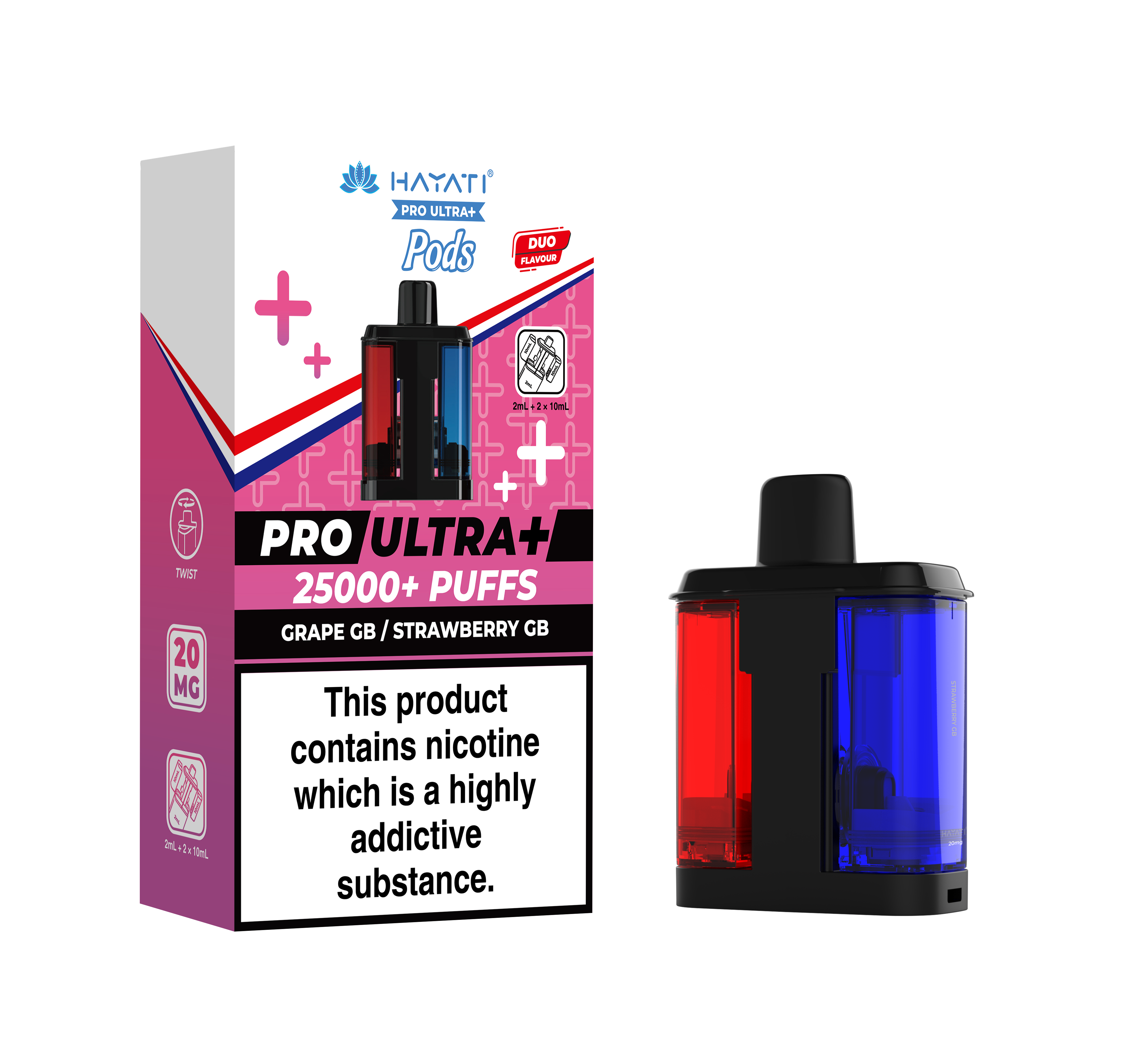 Hayati® Pro Ultra+ 25K Prefilled Pods (20mg)