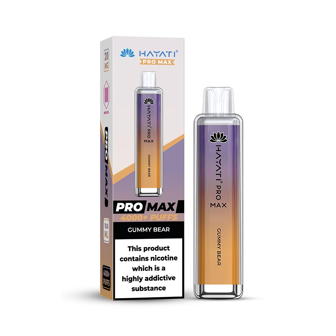 Hayati® Pro Max Disposable 4000+ Vape Kit Puffs (50mg)