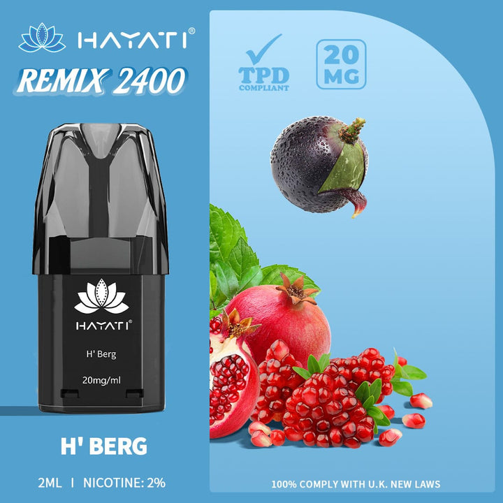 Hayati® Remix 2400 Pods (20mg)