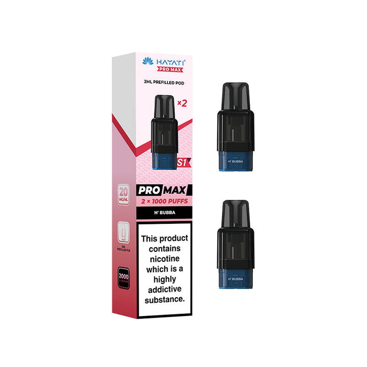 Hayati® Pro Max S1 1000+ Prefilled Pods (20mg)