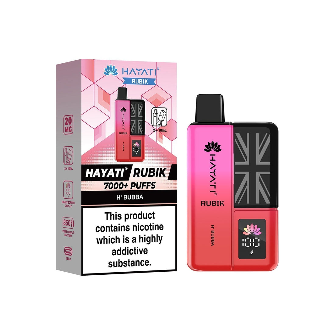 Hayati® Rubik Reusable Vape Kit (20mg)
