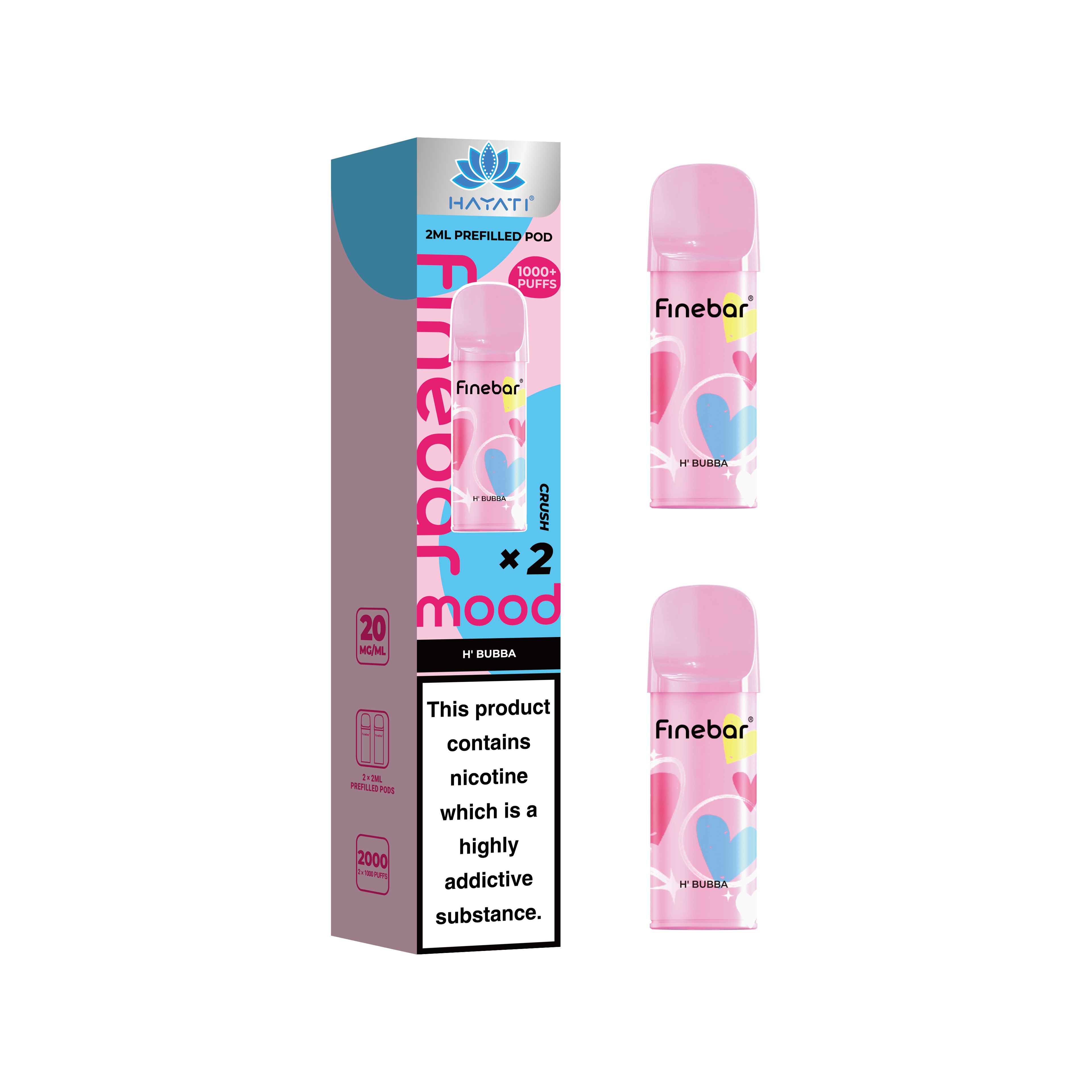 Hayati® Finebar Mood 2ml Prefilled Pod (20mg)
