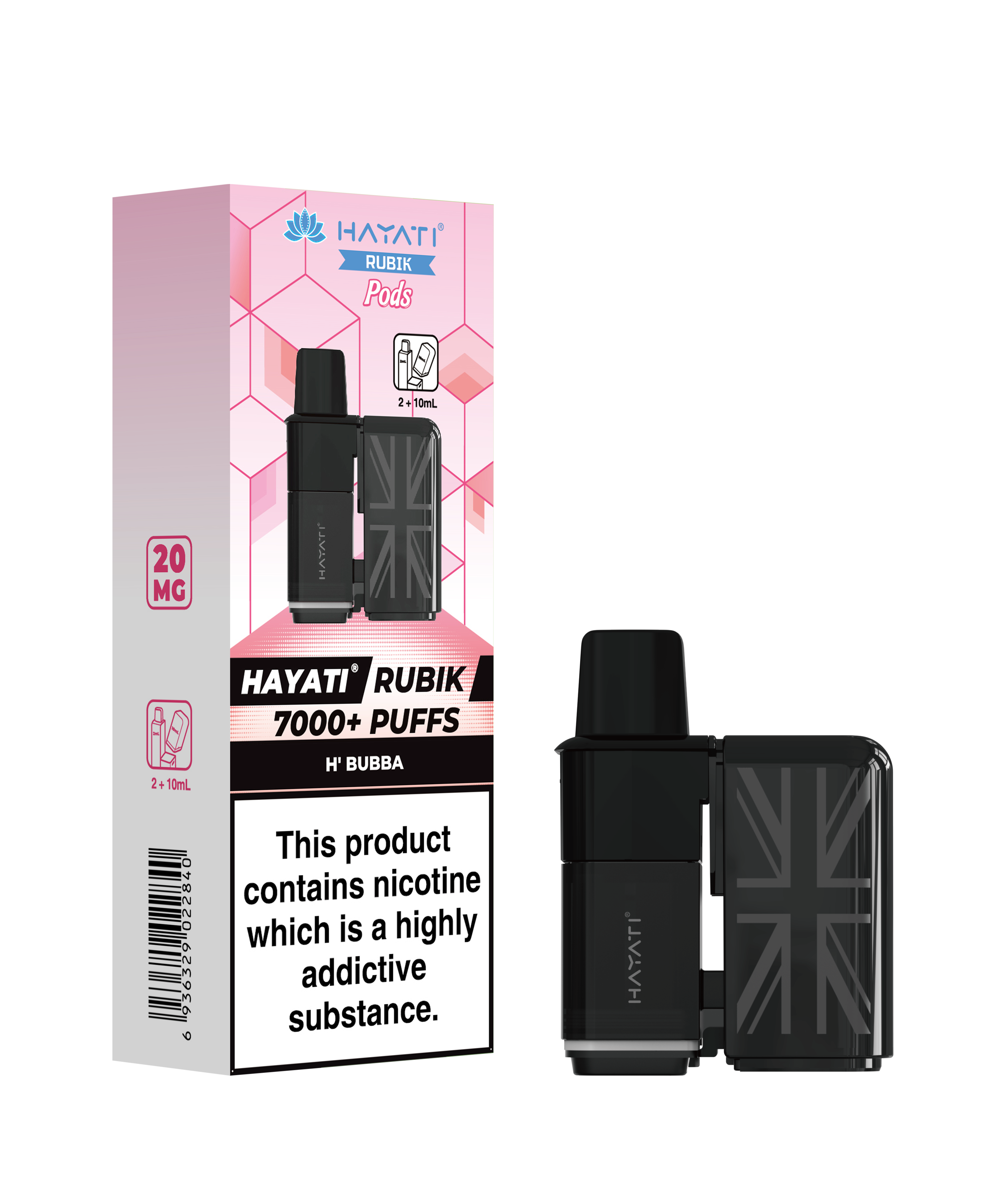 Hayati® Rubik Refillable Pods (20mg)
