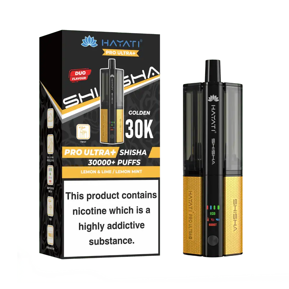 Hayati® Pro Ultra+ Shisha 30000+ Vape Kit (5mg)