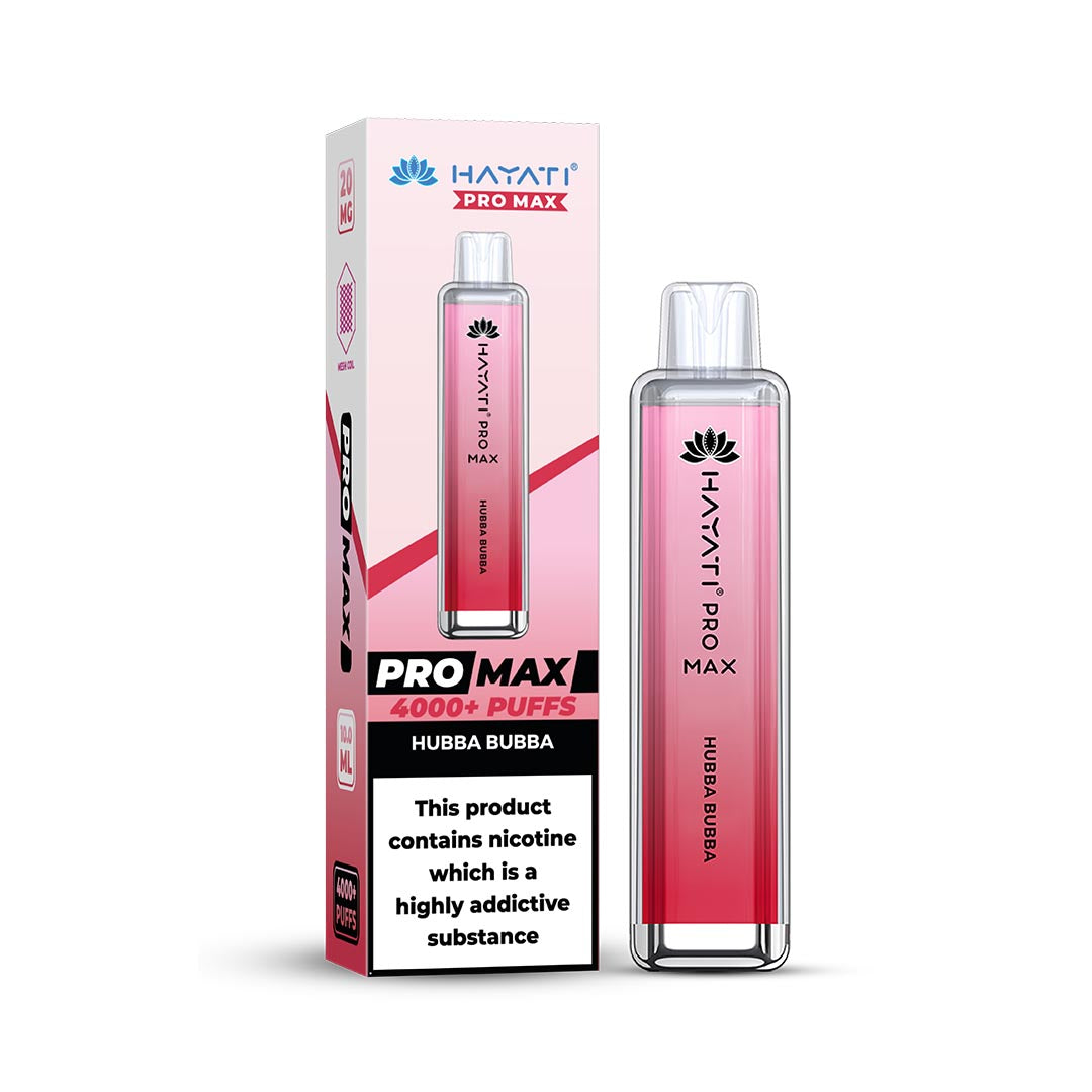 Hayati® Pro Max Disposable 4000+ Vape Kit Puffs (50mg)