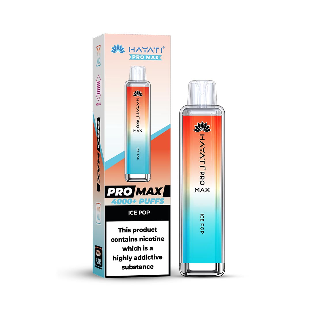 Hayati® Pro Max Disposable 4000+ Vape Kit Puffs (50mg)