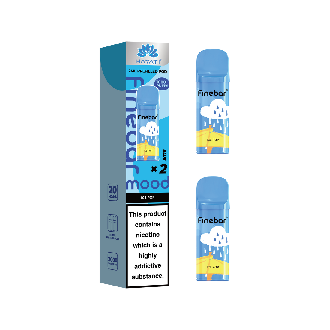 Hayati® Finebar Mood 2ml Prefilled Pod (20mg)