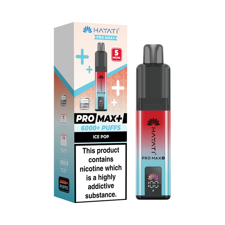 Hayati® Pro Max+ 6000+ Vape Kit (5mg)