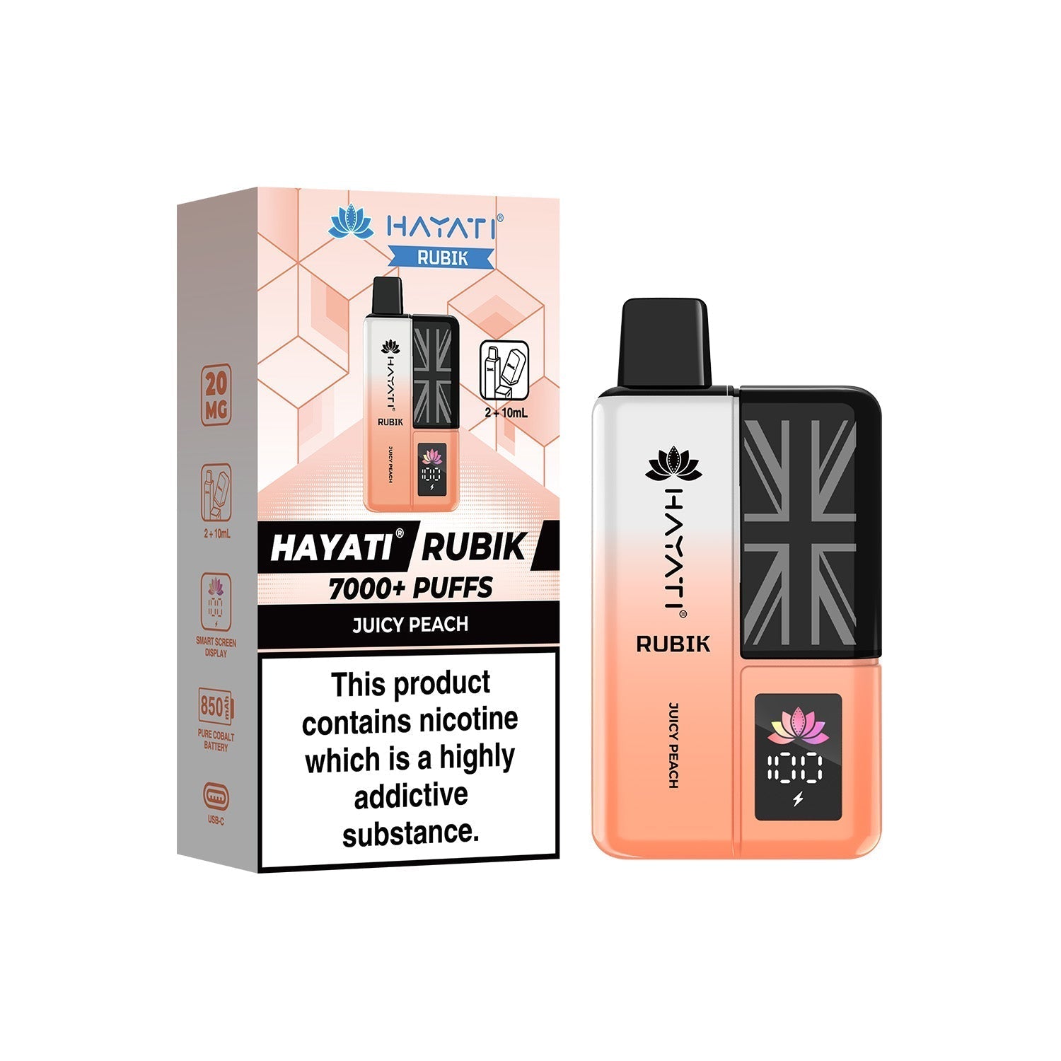 Hayati® Rubik Reusable Vape Kit (20mg)