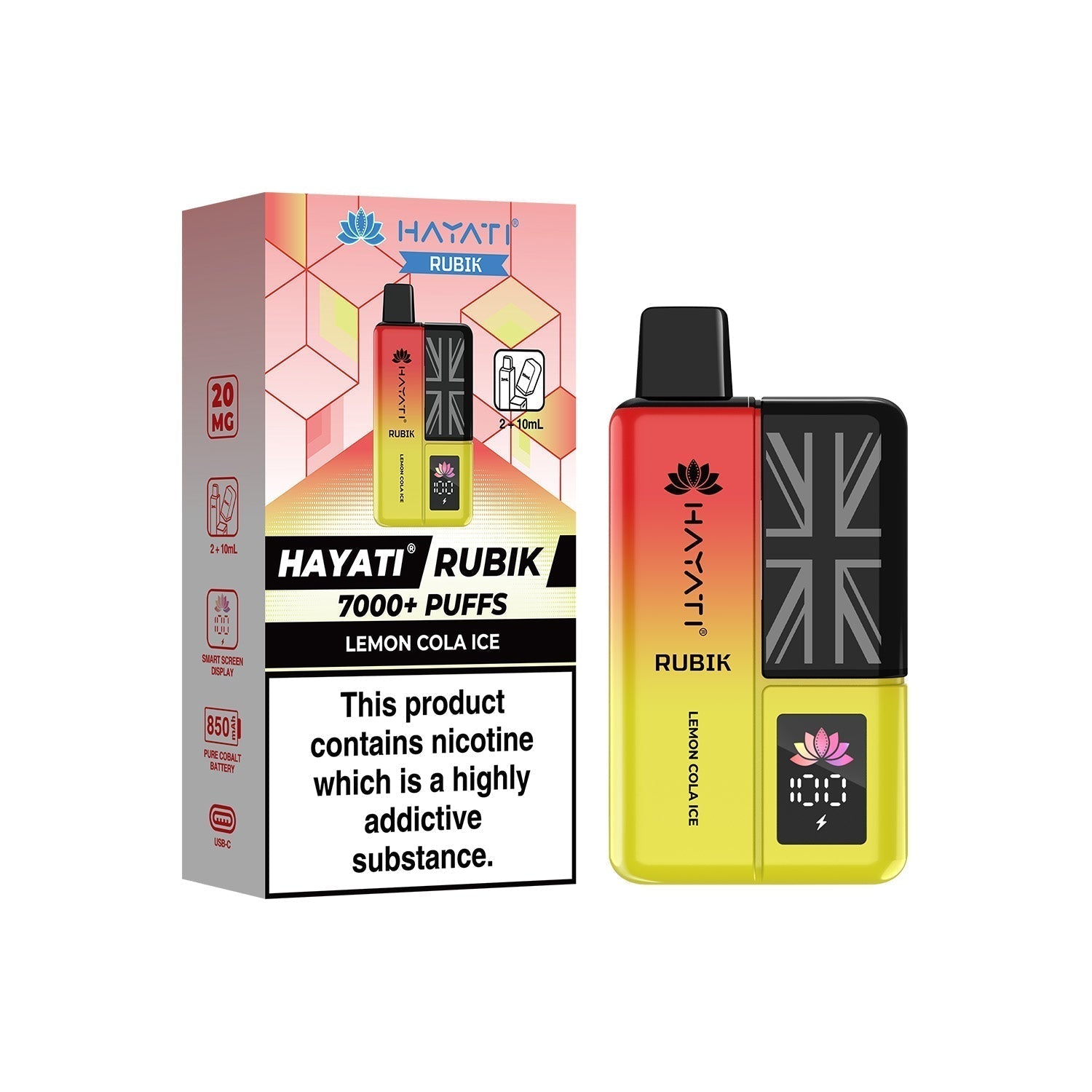 Hayati® Rubik Reusable Vape Kit (20mg)