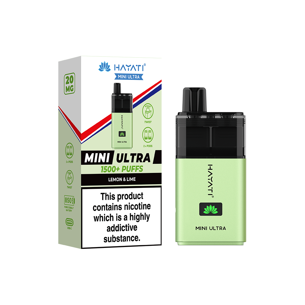 Hayati® Mini Ultra 1500+ Vape Kit (20mg)