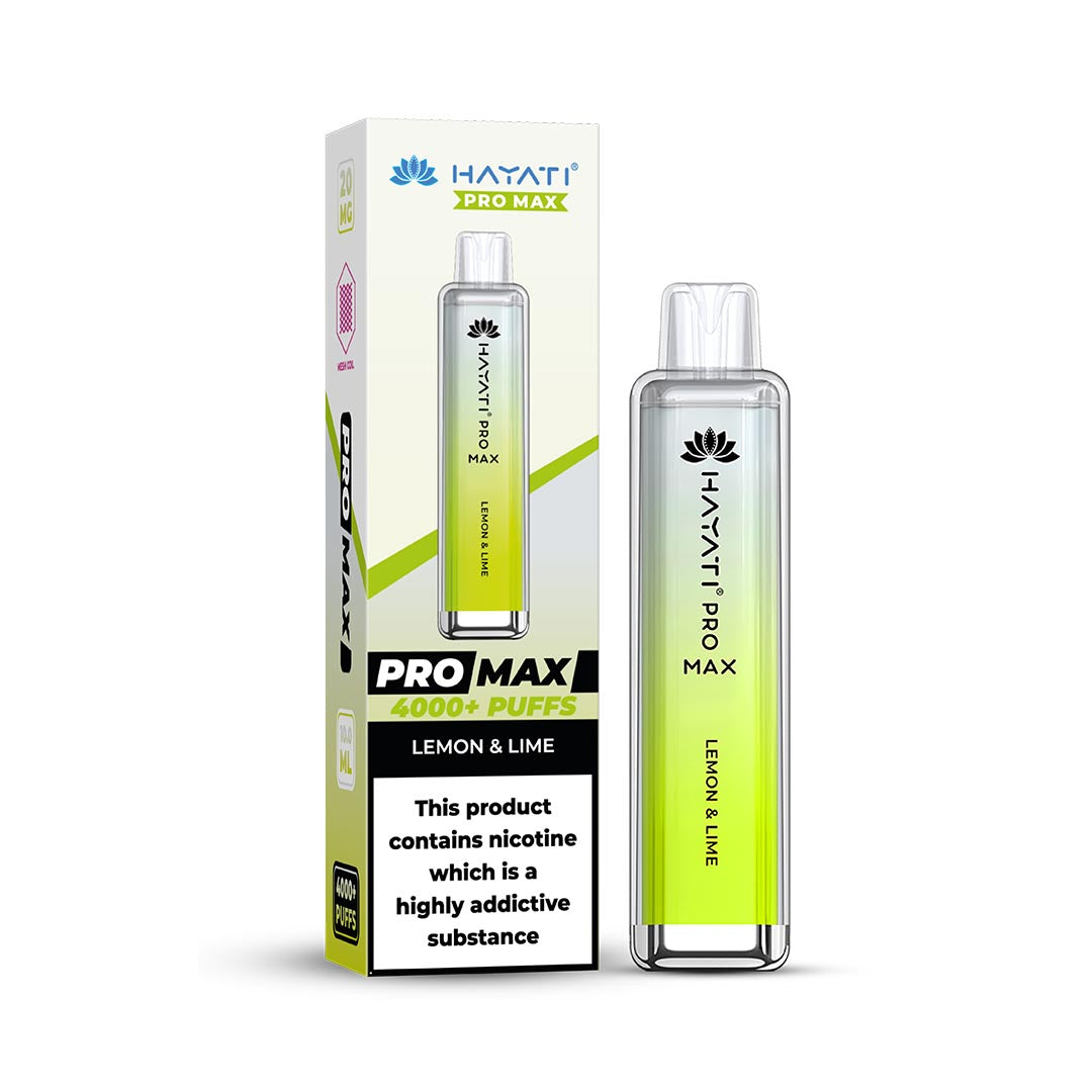 Hayati® Pro Max Disposable 4000+ Vape Kit Puffs (50mg)