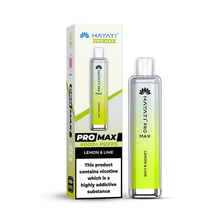 Hayati® Pro Max Disposable 4000+ Vape Kit Puffs (50mg)