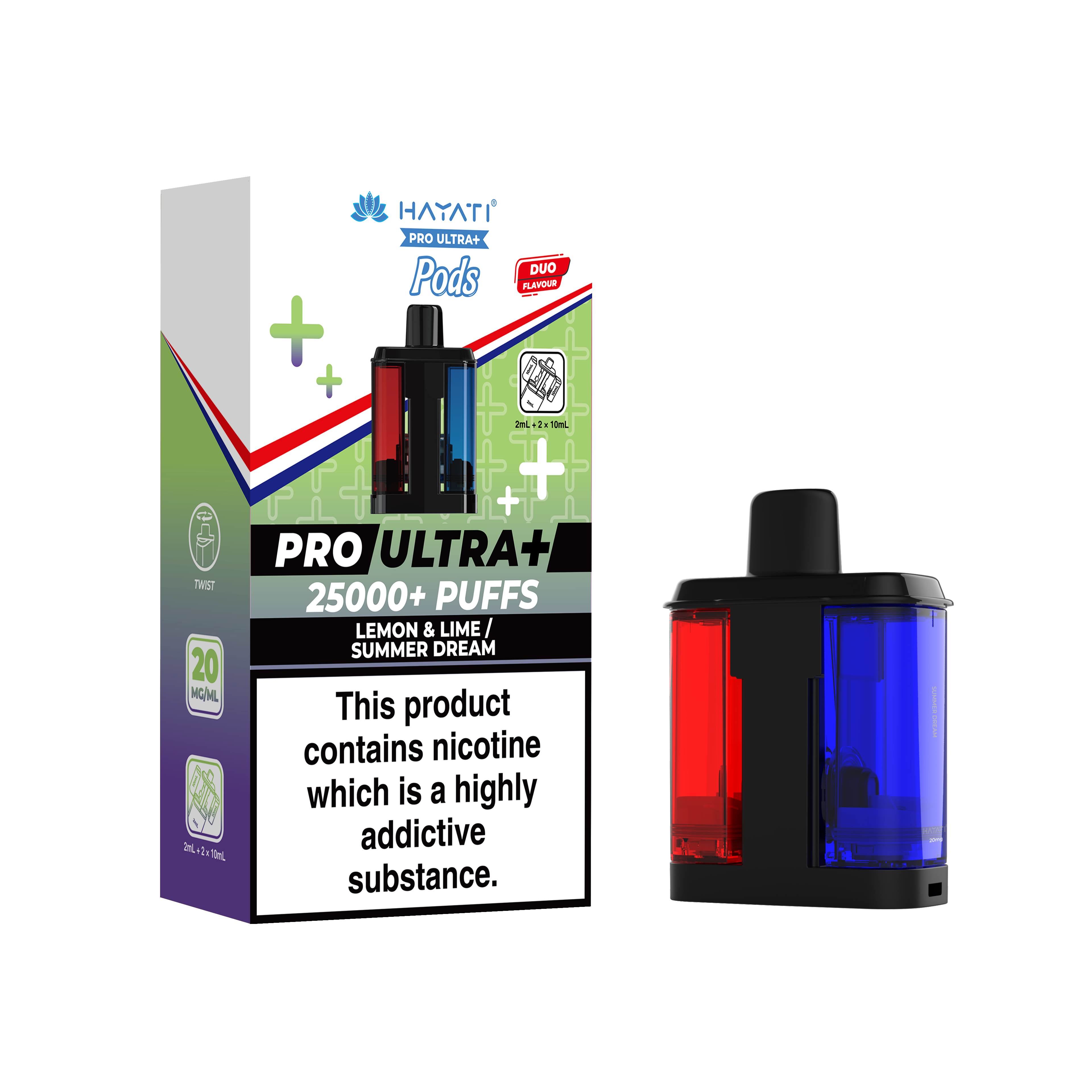 Hayati® Pro Ultra+ 25K Prefilled Pods (20mg)