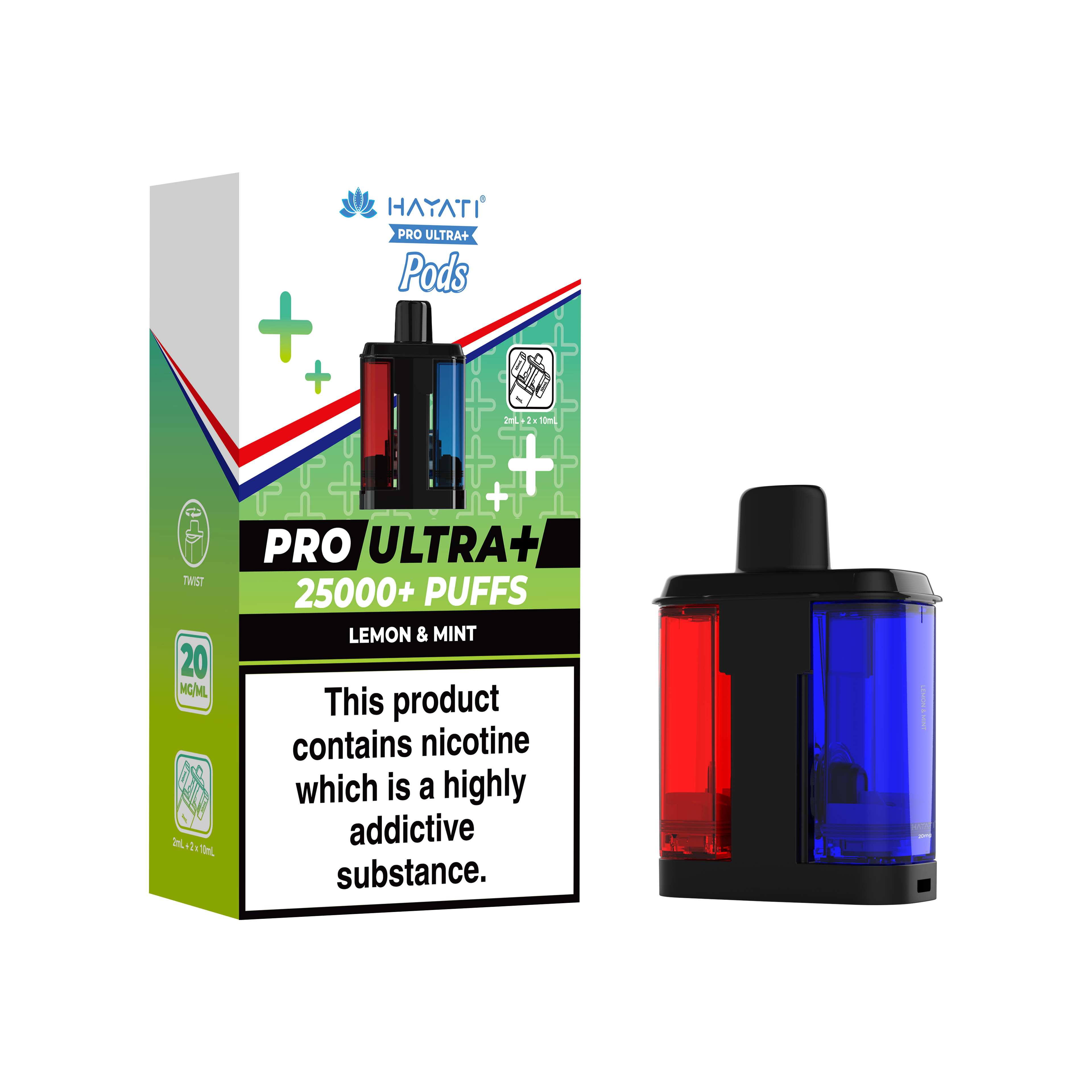 Hayati® Pro Ultra+ 25K Prefilled Pods (20mg)