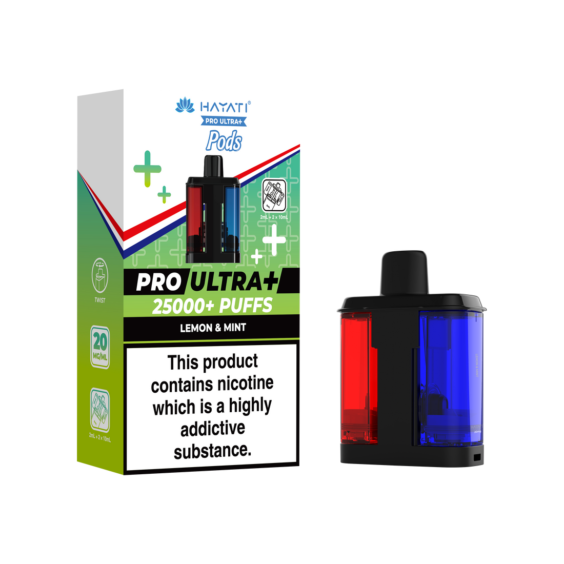 Hayati® Pro Ultra+ 25K Prefilled Pods (20mg)