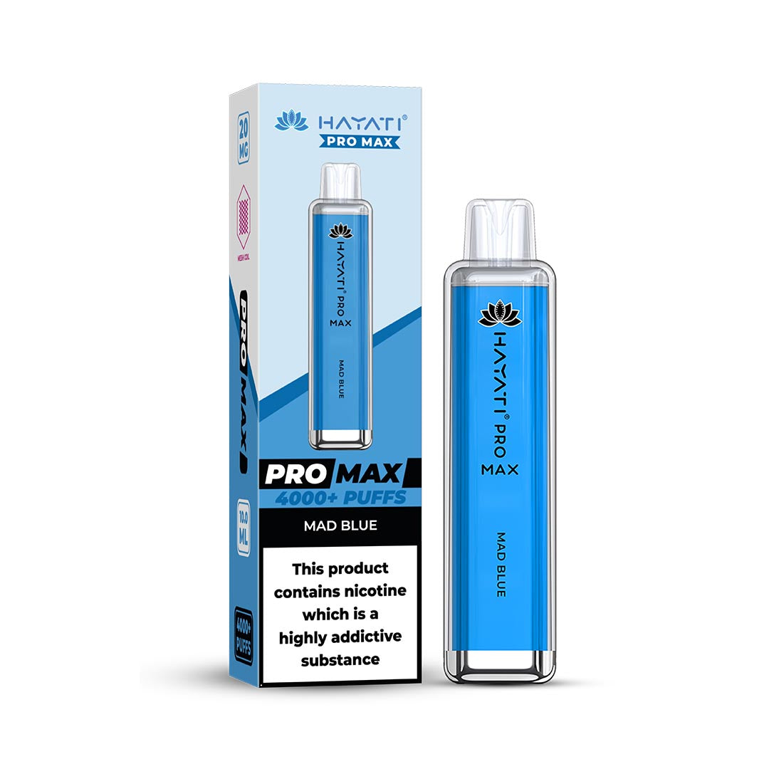 Hayati® Pro Max Disposable 4000+ Vape Kit Puffs (50mg)