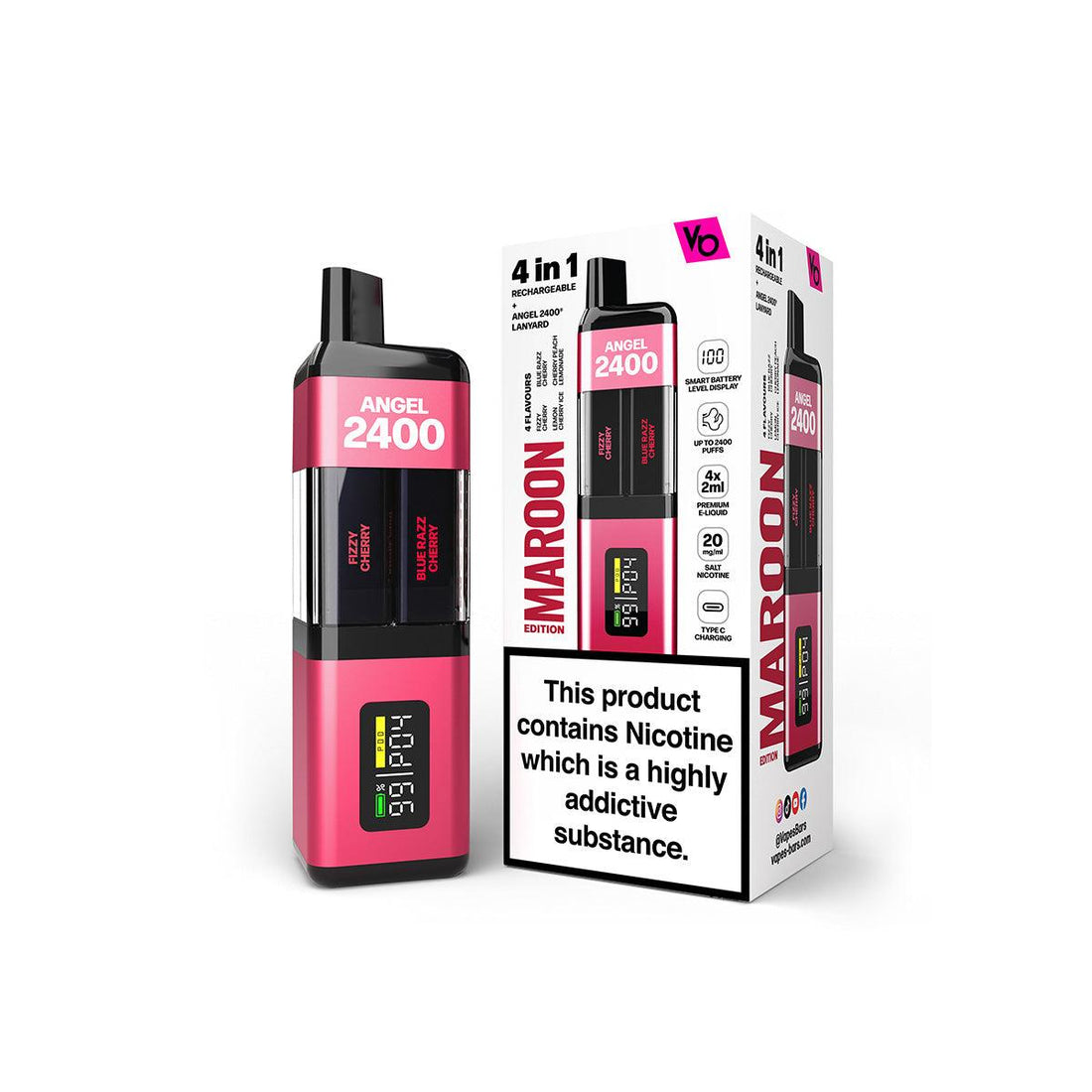 Angel® 2400 4in1 Vape Kit (20mg)