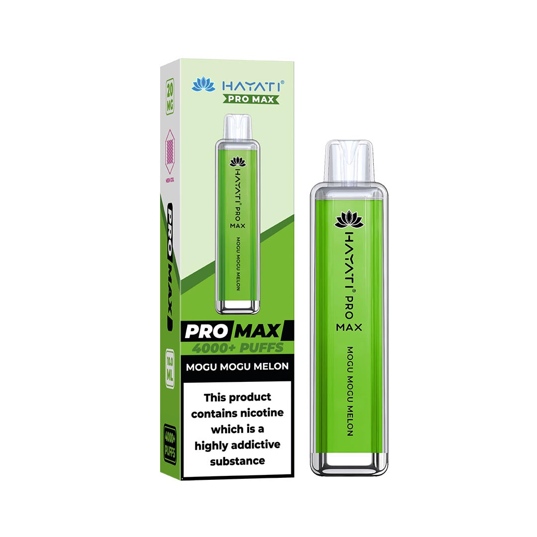 Hayati® Pro Max Disposable 4000+ Vape Kit Puffs (50mg)