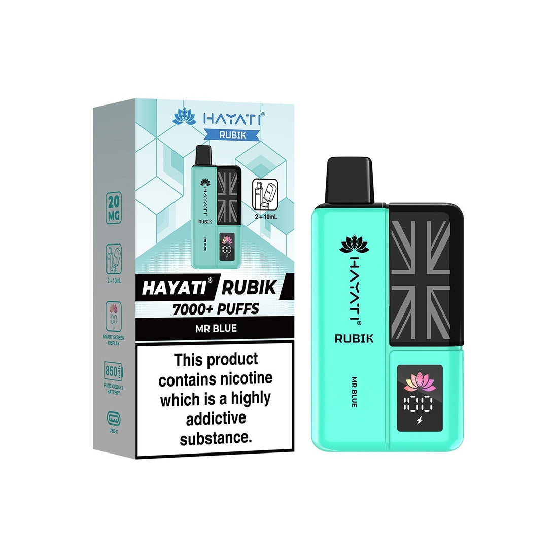 Hayati® Rubik Reusable Vape Kit (20mg)