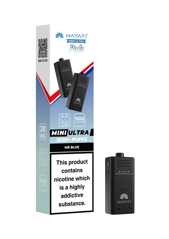 Hayati® Mini Ultra 1500+ Prefilled Pods (20mg)