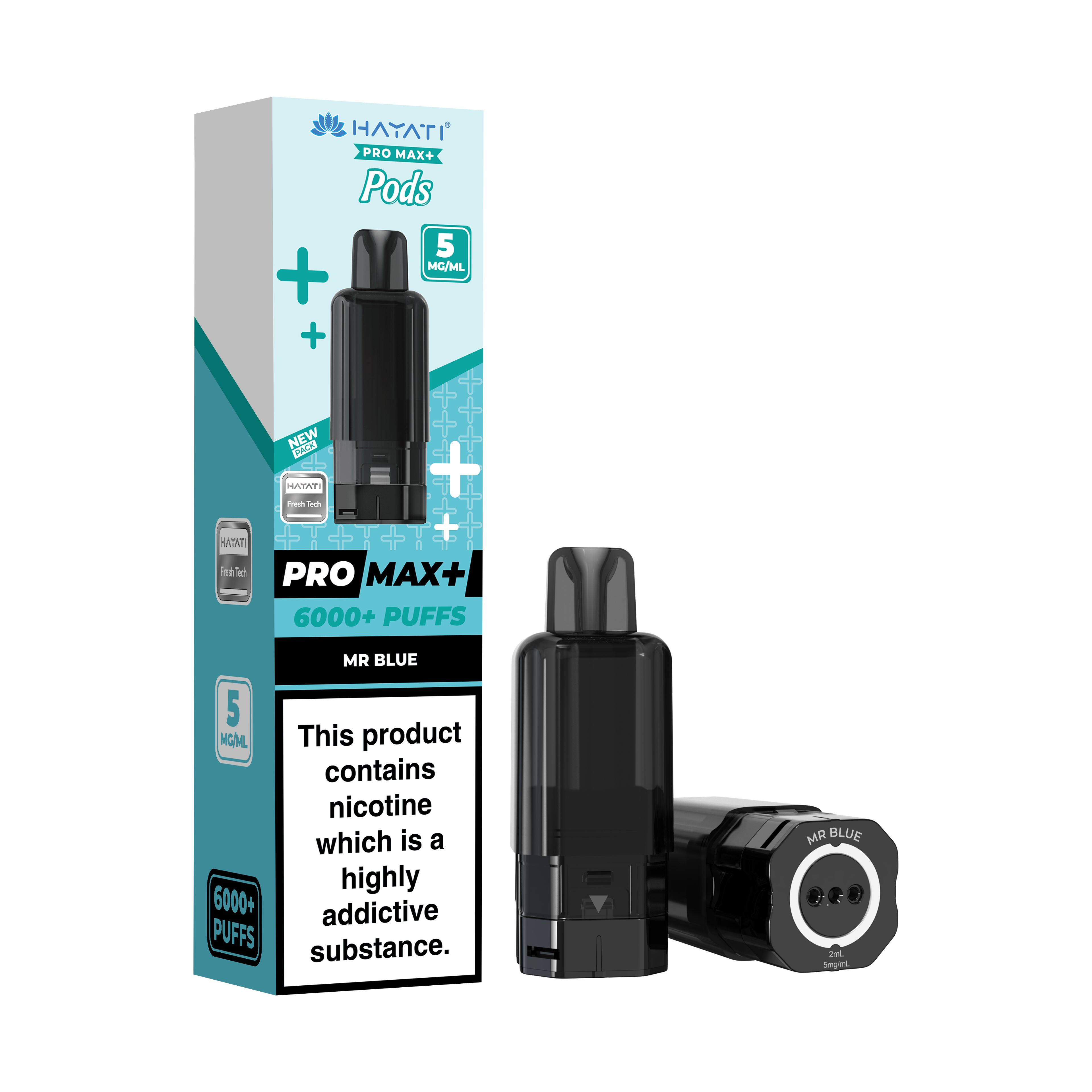 Hayati® Pro Max+ 6000+ Pods (5mg)