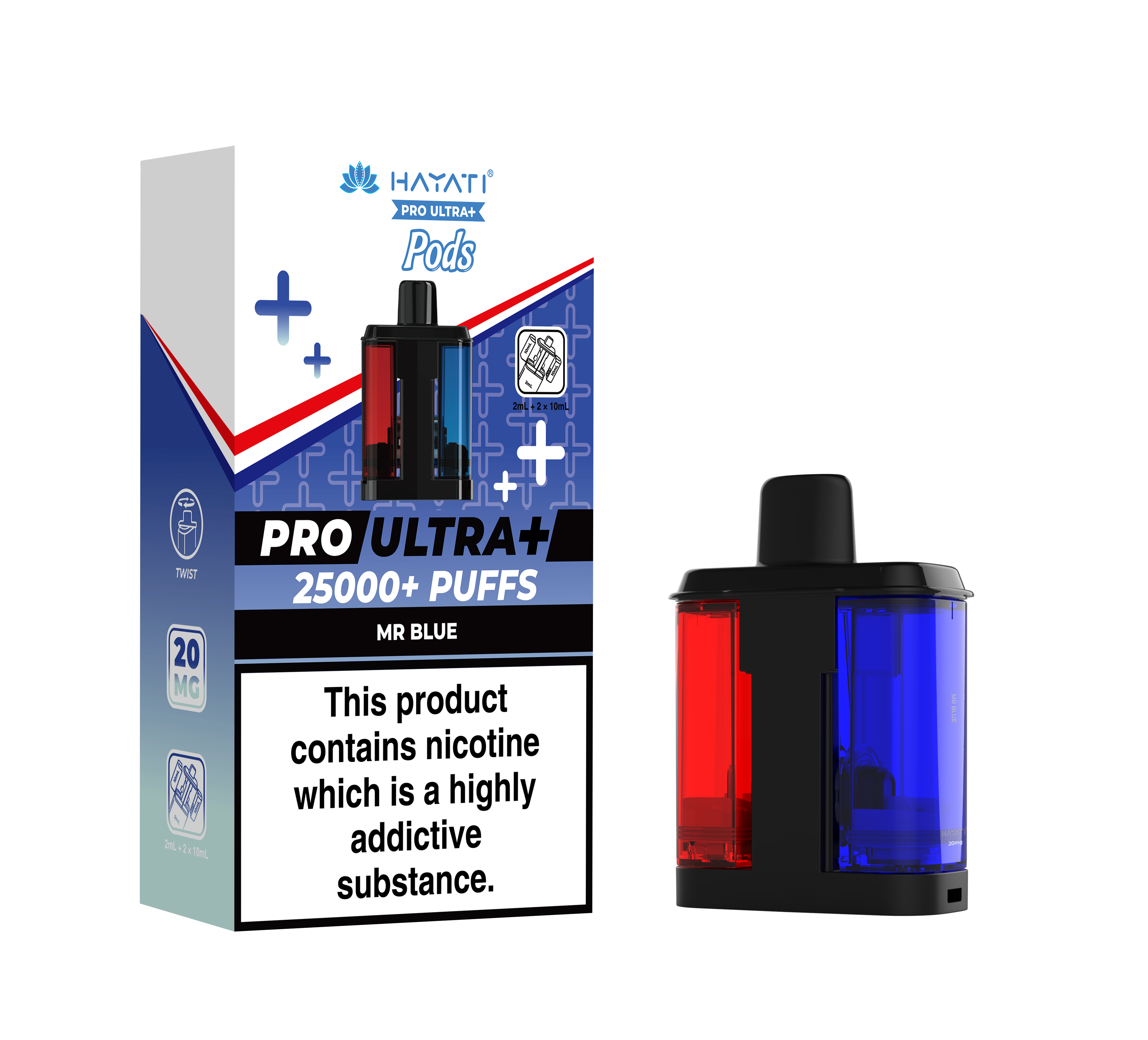 Hayati® Pro Ultra+ 25K Prefilled Pods (20mg)