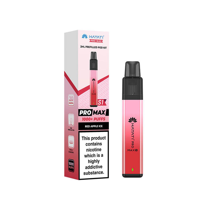 Hayati® Pro Max S1 1000+ Vape Kit (20mg)