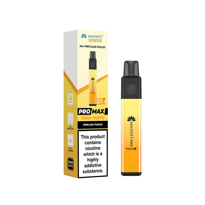 Hayati® Pro Max S1 1000+ Vape Kit (20mg)