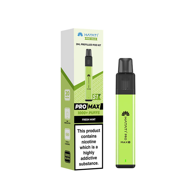 Hayati® Pro Max S1 1000+ Vape Kit (20mg)