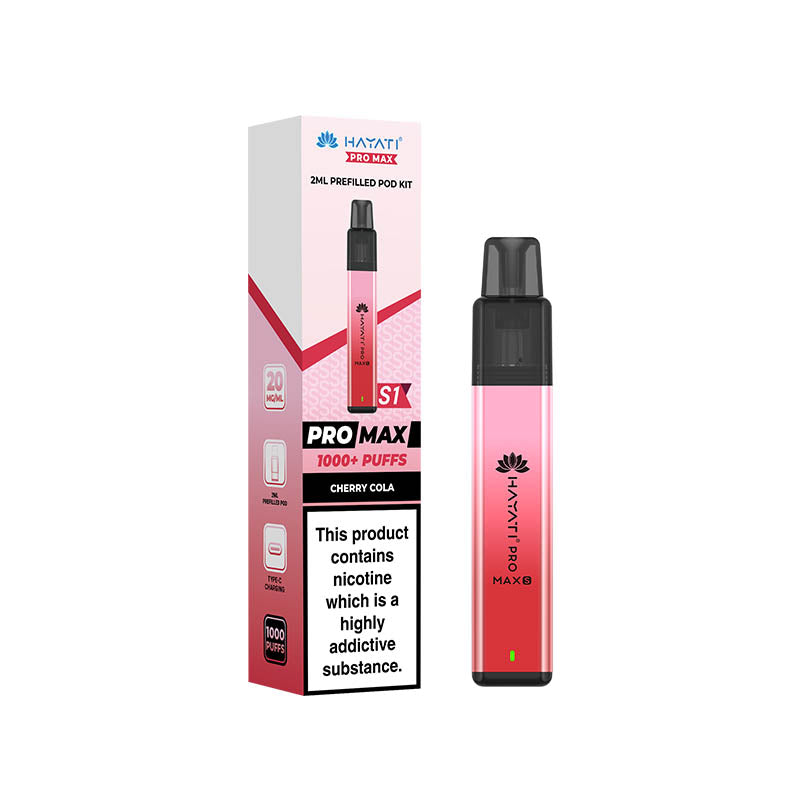 Hayati® Pro Max S1 1000+ Vape Kit (20mg)