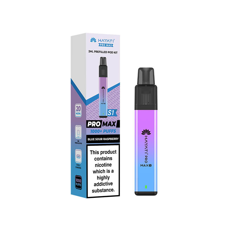 Hayati® Pro Max S1 1000+ Vape Kit (20mg)