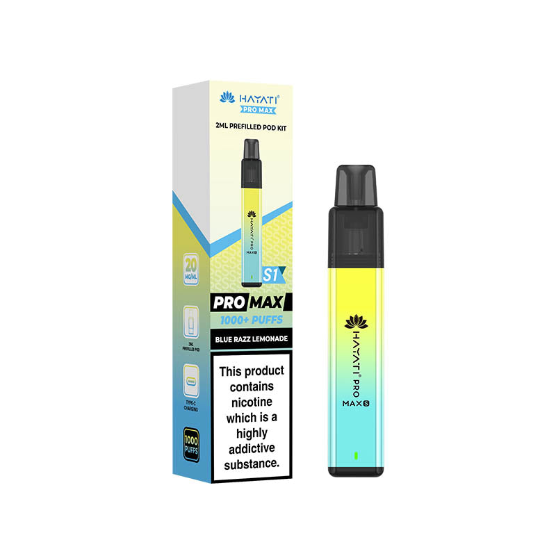 Hayati® Pro Max S1 1000+ Vape Kit (20mg)