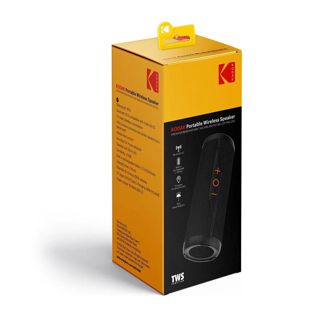 Portable Wireless Speaker Black - PWS-2252