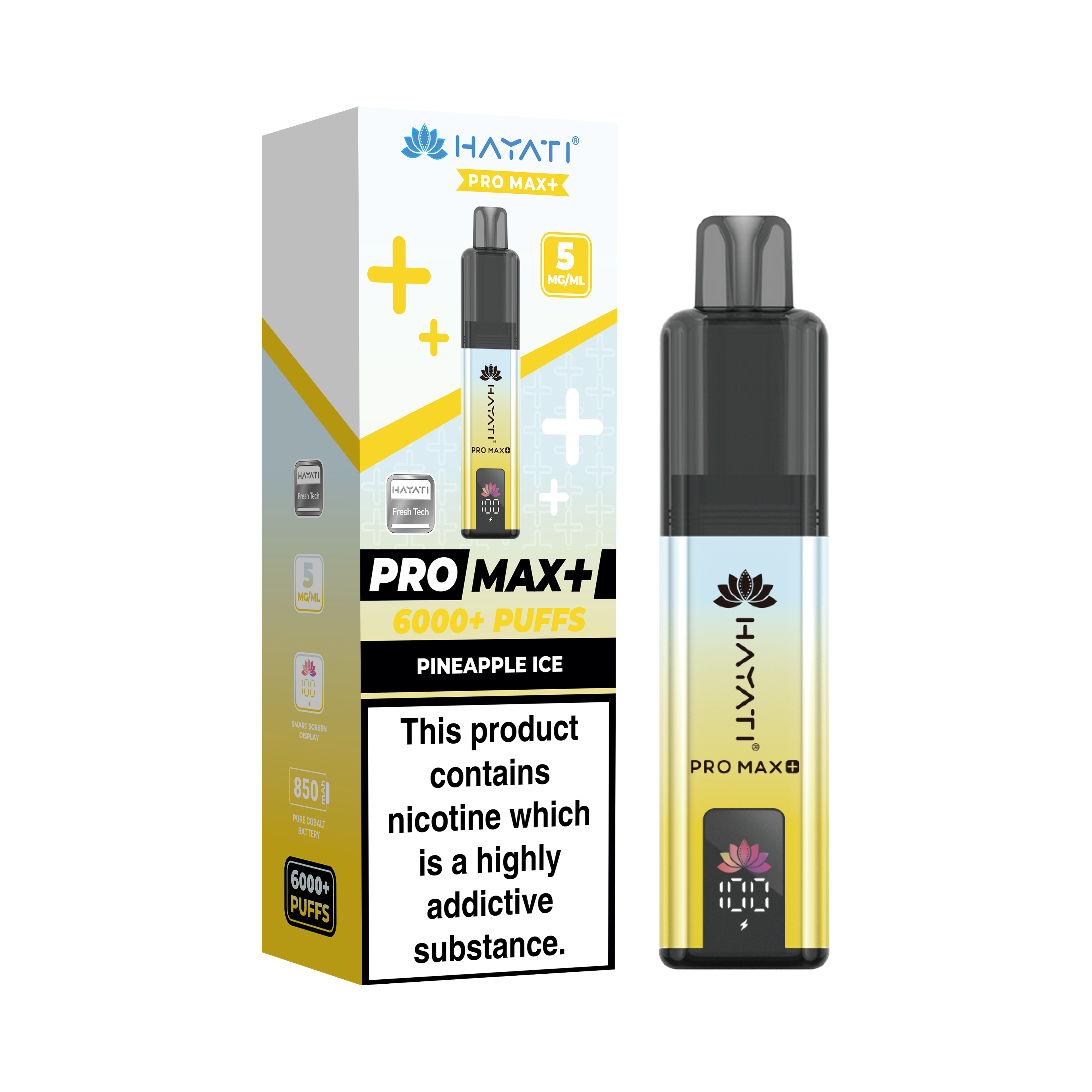 Hayati® Pro Max+ 6000+ Vape Kit (5mg)