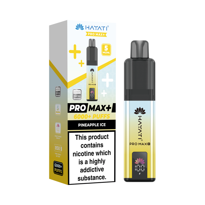 Hayati® Pro Max+ 6000+ Vape Kit (5mg)