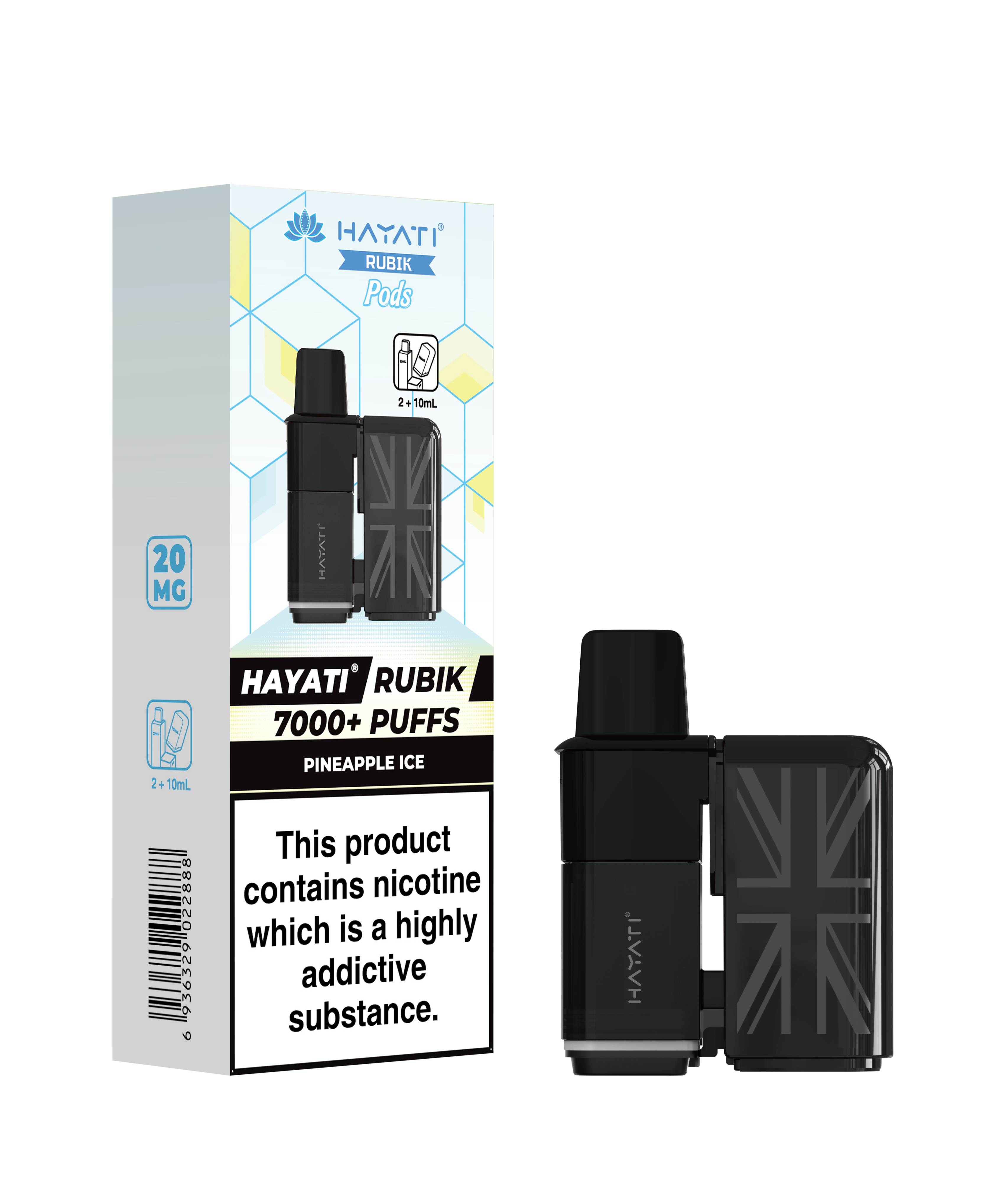 Hayati® Rubik Refillable Pods (20mg)