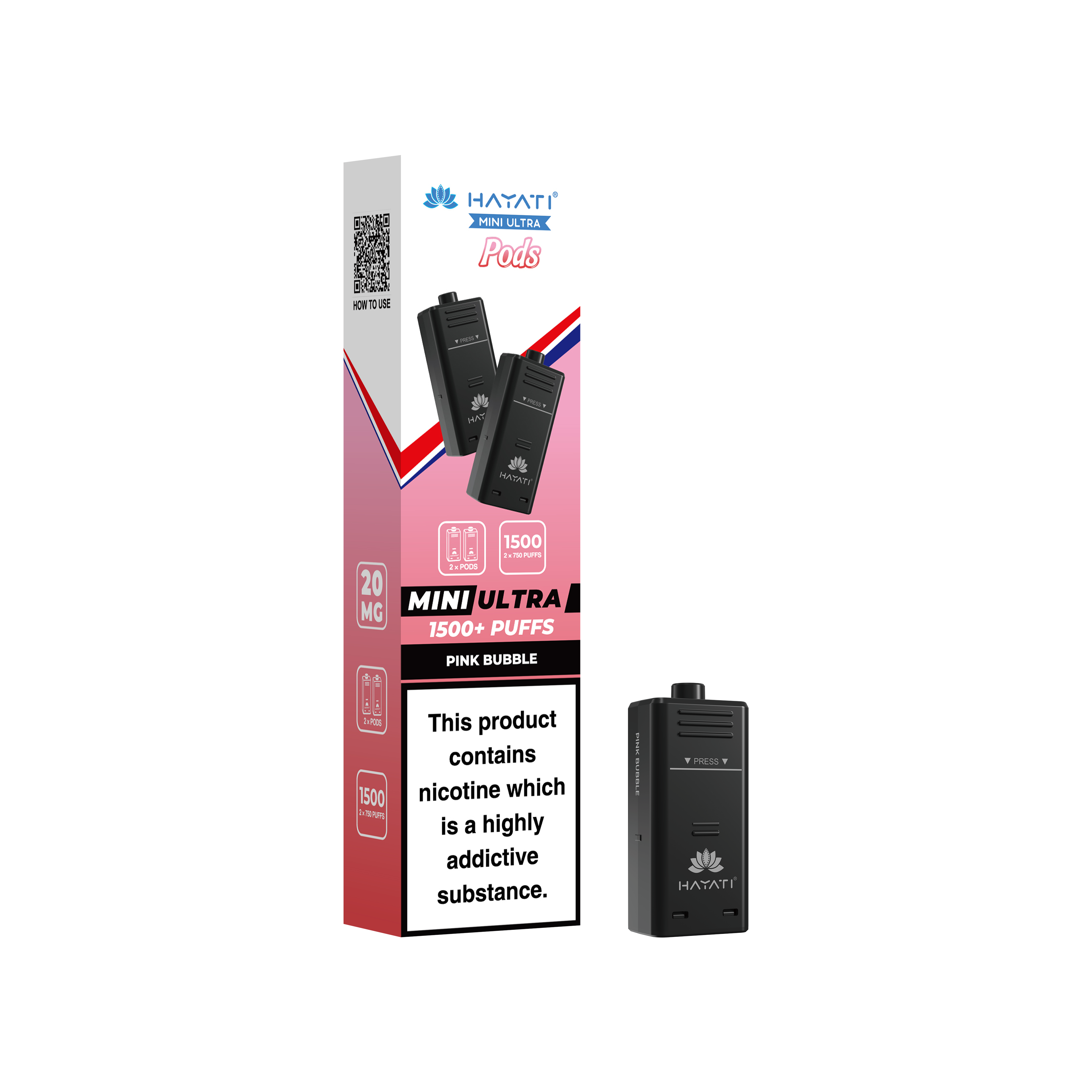Hayati® Mini Ultra 1500+ Prefilled Pods (20mg)