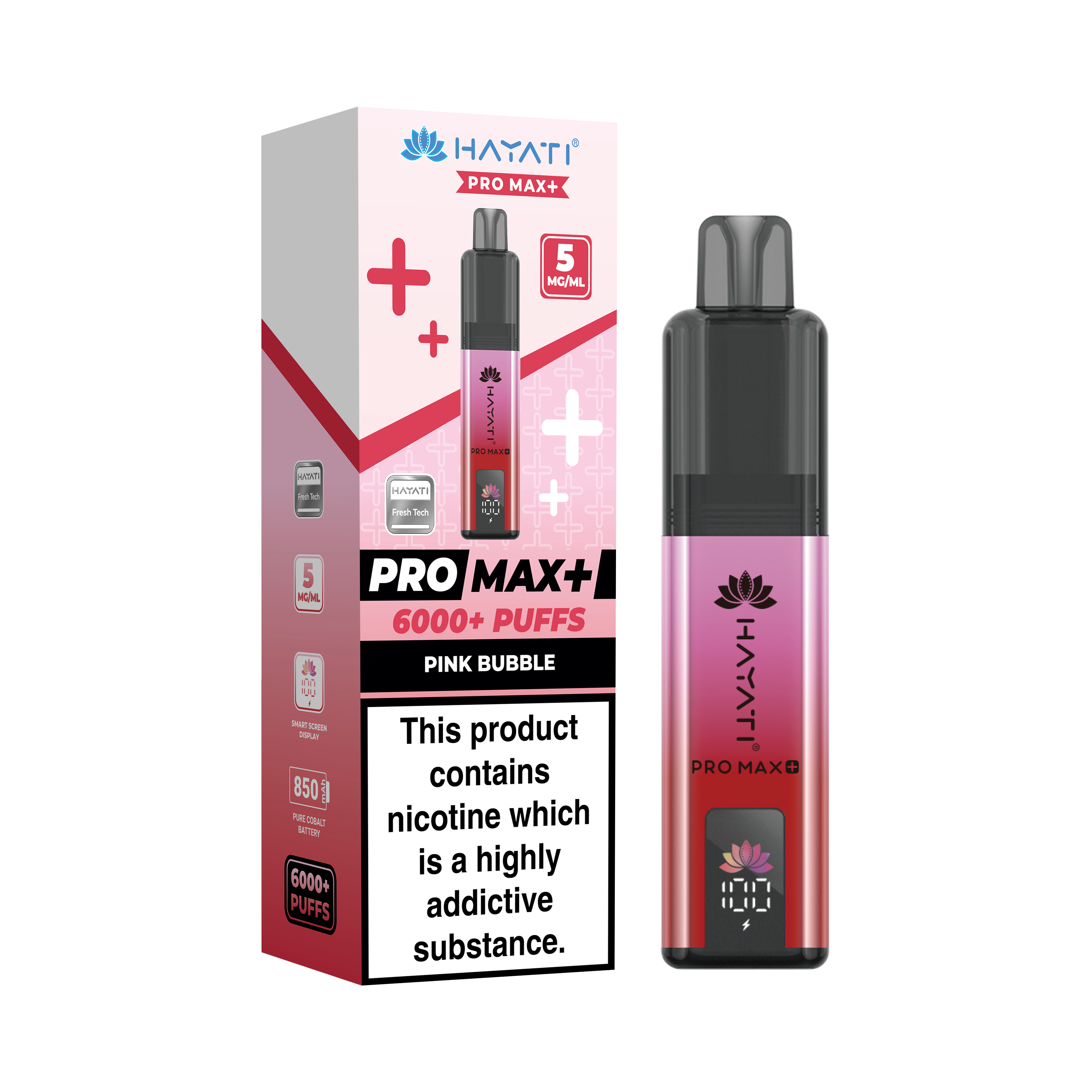 Hayati® Pro Max+ 6000+ Vape Kit (5mg)