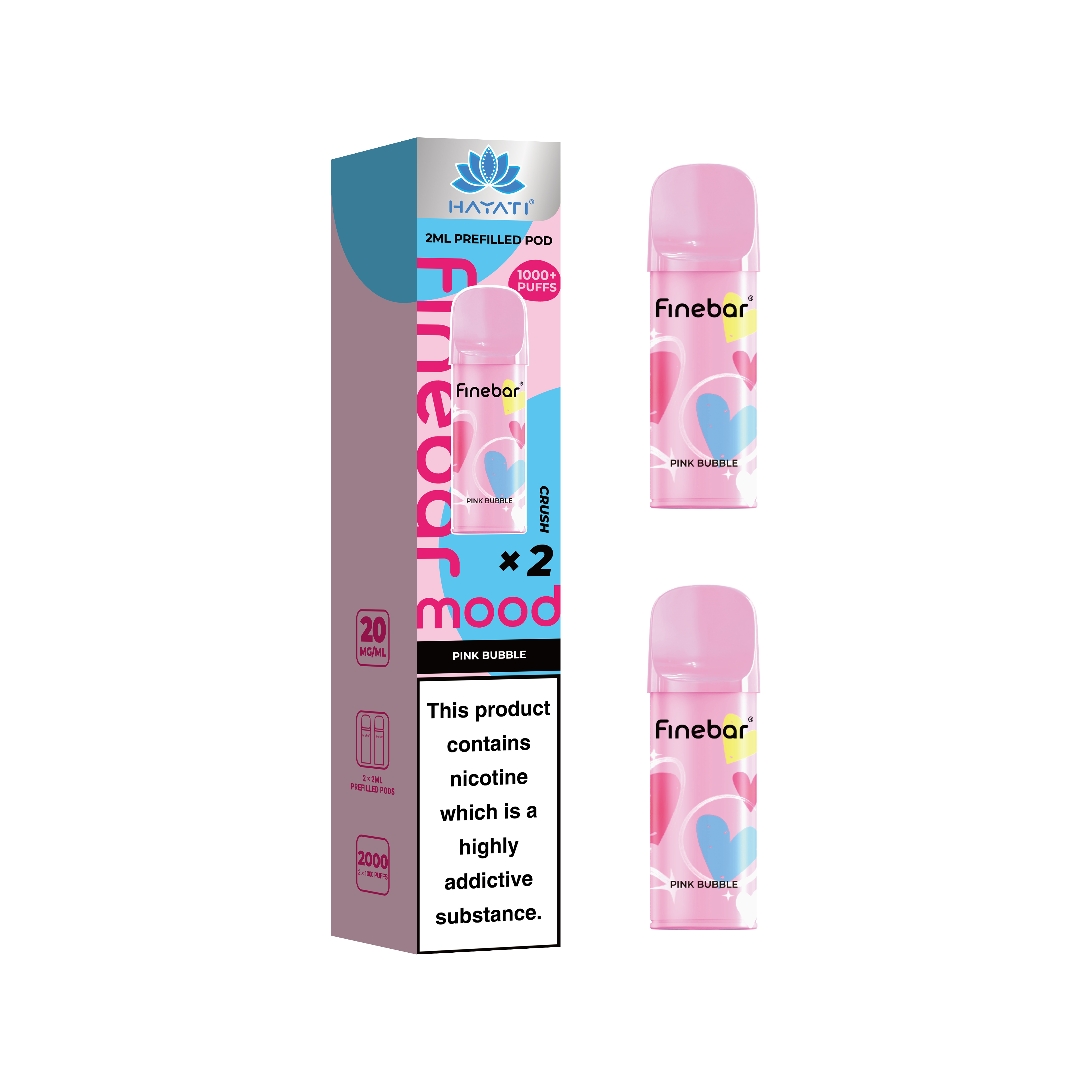 Hayati® Finebar Mood 2ml Prefilled Pod (20mg)