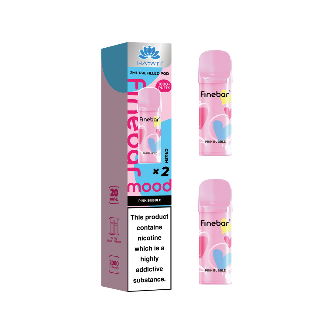 Hayati® Finebar Mood 2ml Prefilled Pod (20mg)