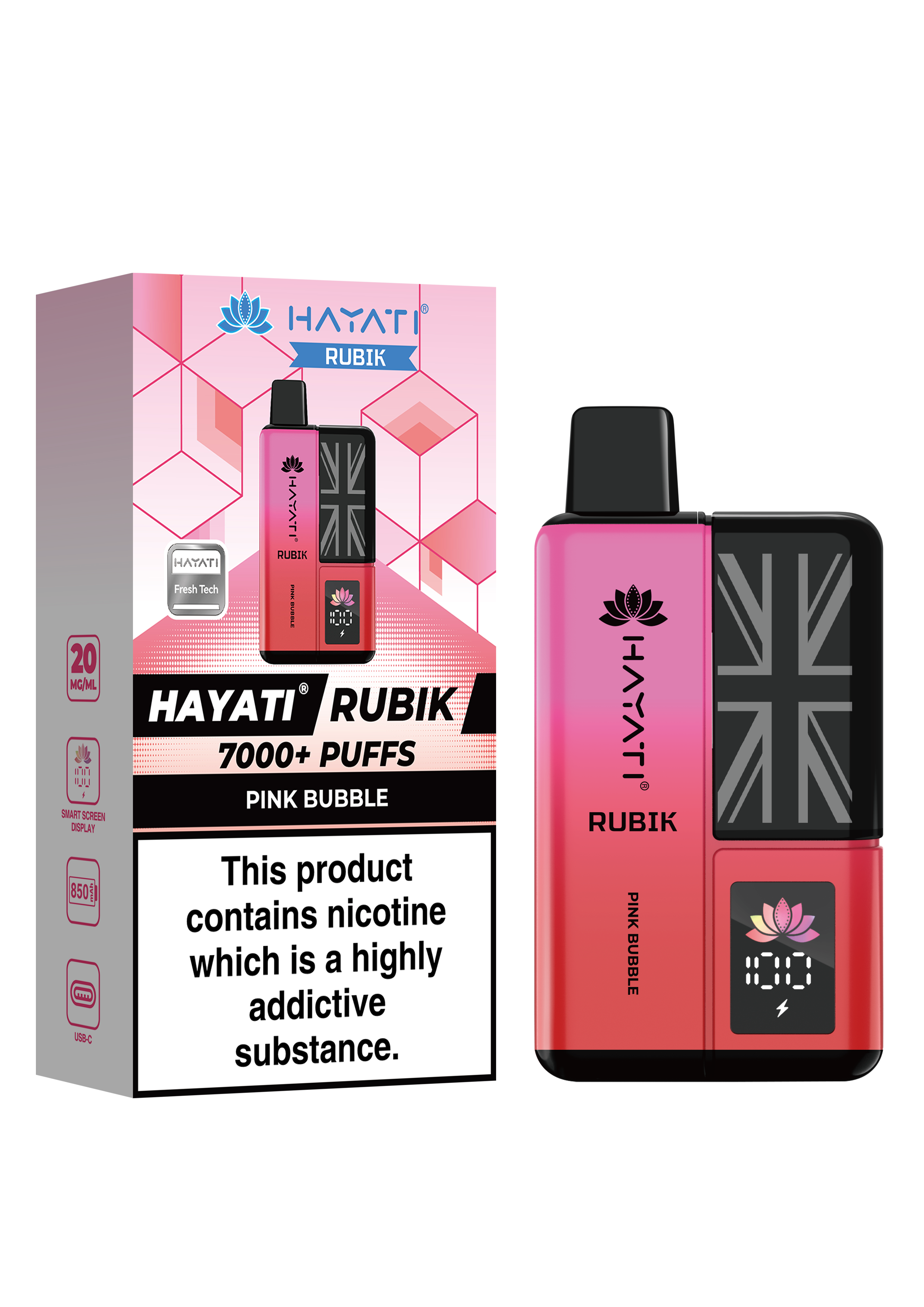 Hayati® Rubik Reusable Vape Kit (20mg)