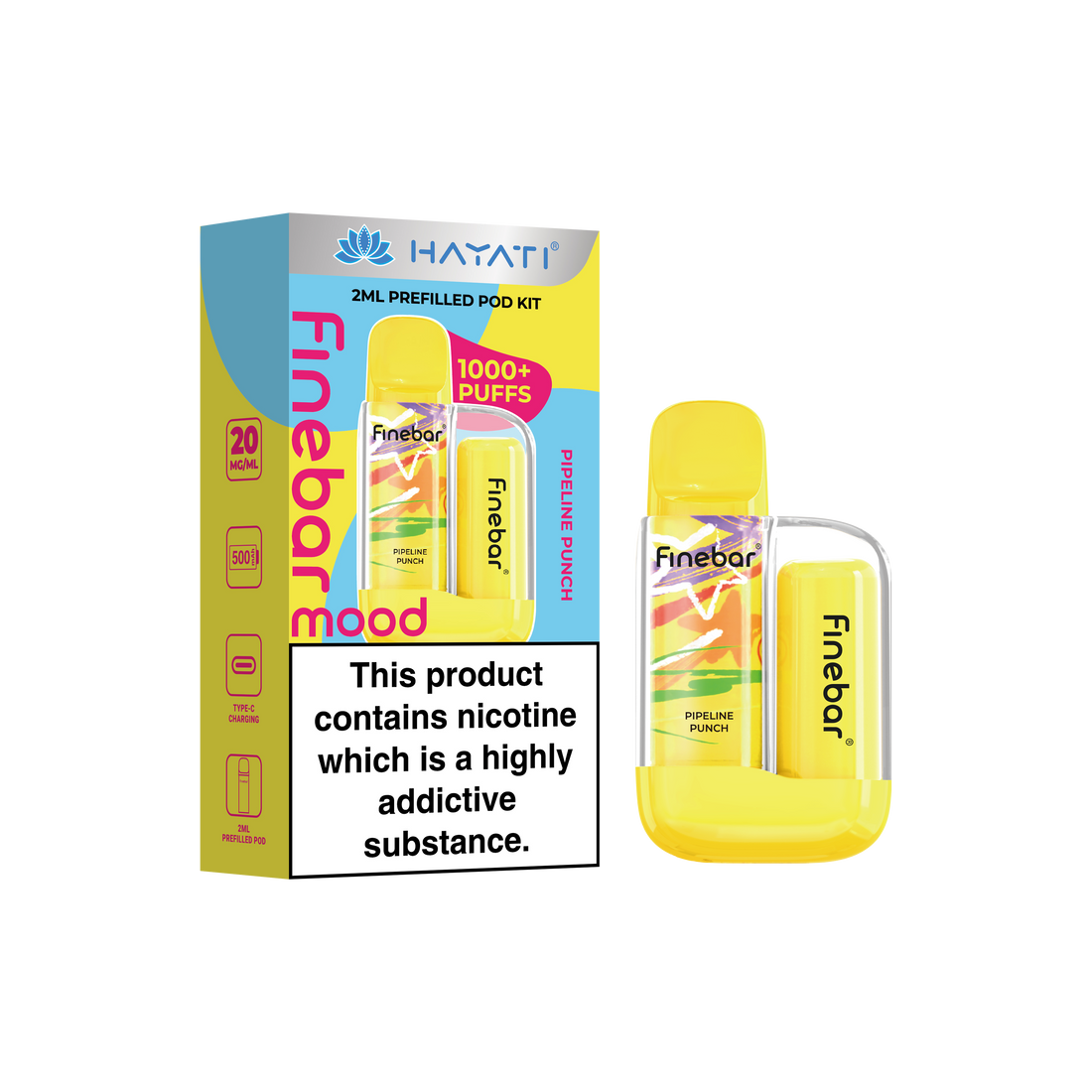 Hayati® Finebar Mood 2ml Prefilled Pod System (20mg)