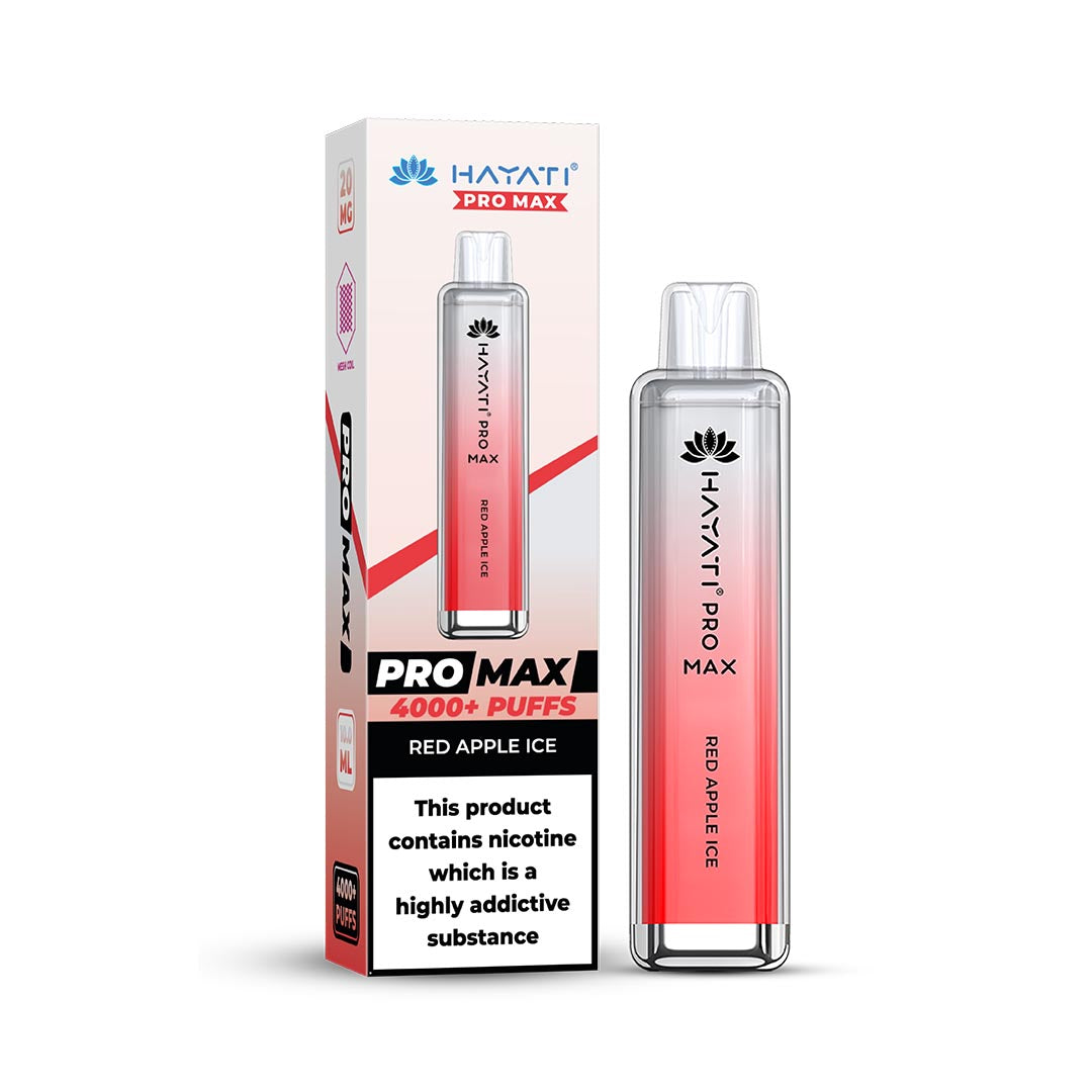 Hayati® Pro Max Disposable 4000+ Vape Kit Puffs (50mg)