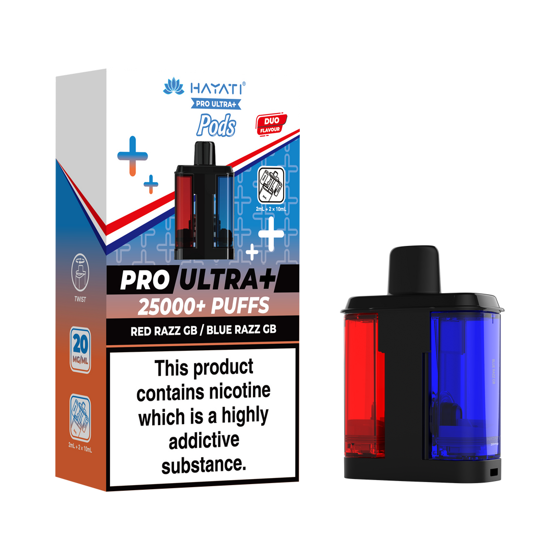 Hayati® Pro Ultra+ 25K Prefilled Pods (20mg)