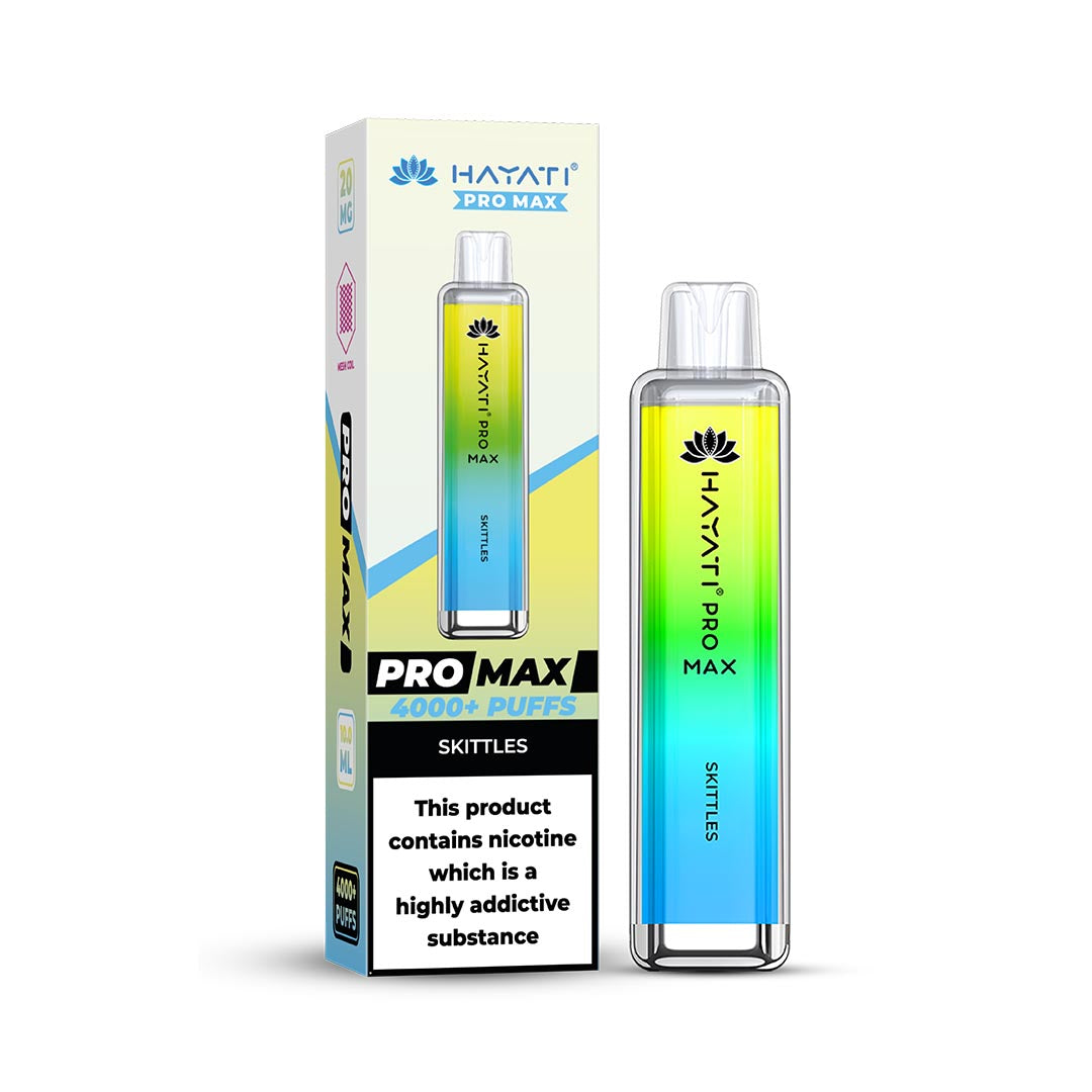 Hayati® Pro Max Disposable 4000+ Vape Kit Puffs (50mg)
