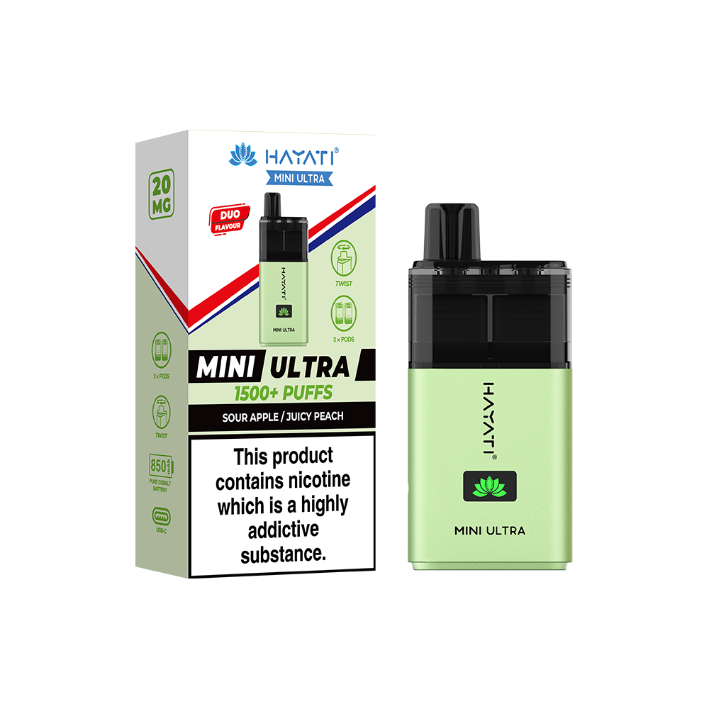 Hayati Mini Ultra 1500+ Puffs  Compliant Post June 1st